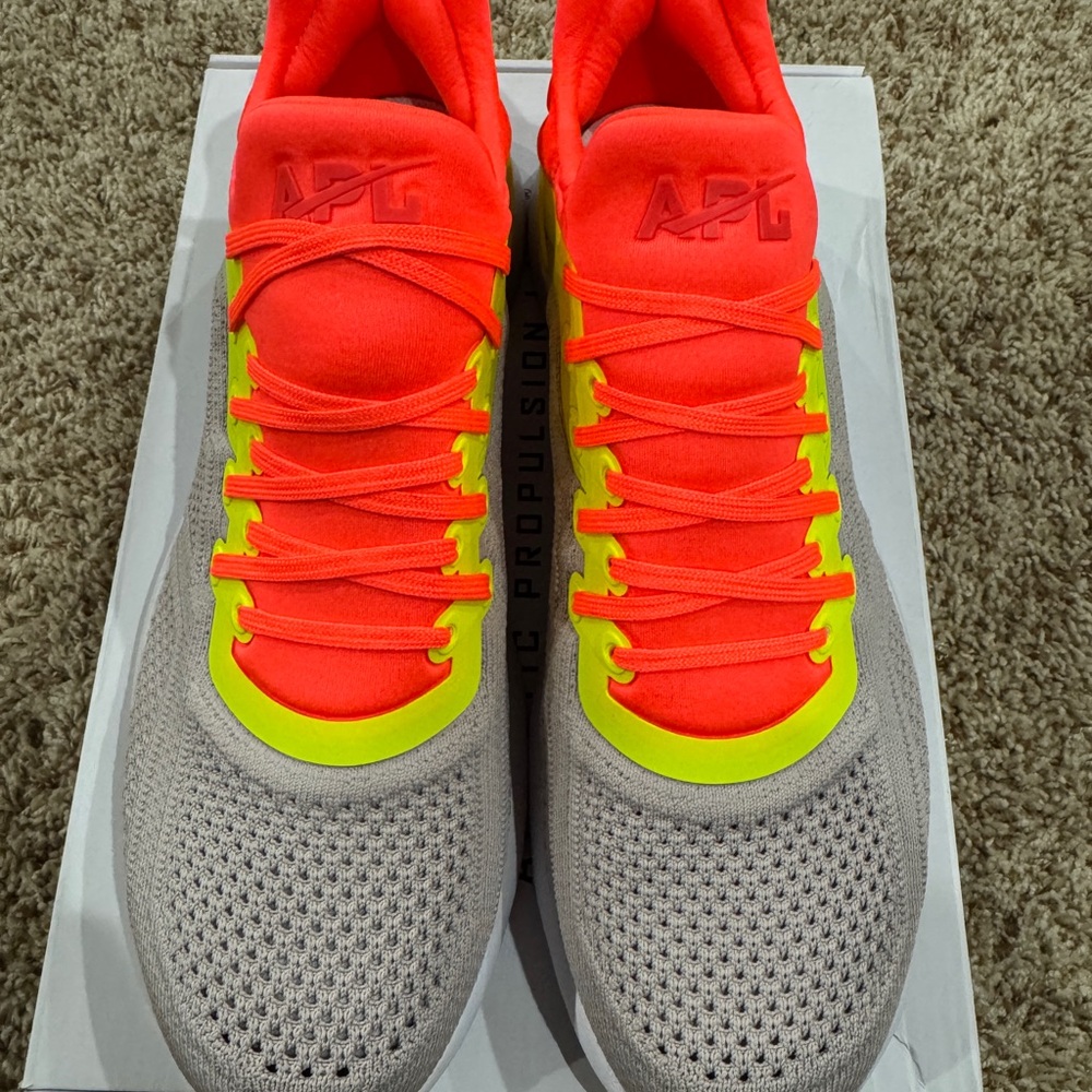 APL Men's Bright Orange and Yellow Athletic Shoes
